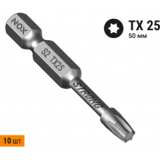 Бита torsion E6,3 Tx25-50, 10 шт бокс STRONG